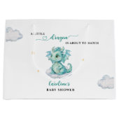 Little Dragon Baby shower Groot Cadeauzakje (Voorkant)