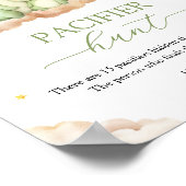 Little Dragon Baby shower Pacifier Hunt Spelbord Poster (Hoek)