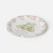 Little Dragon Baby shower Papieren Bordje (Gekanteld)