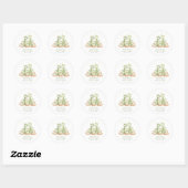 Little Dragon Baby shower Ronde Sticker (Vel)