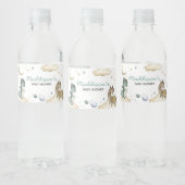 Little Dragon Baby shower Waterfles Etiket (Flessen)