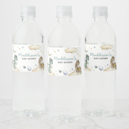 Little Dragon Baby shower Waterfles Etiket