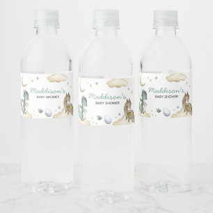 Little Dragon Baby shower Waterfles Etiket