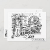 Little Dragon bij Theme Park Briefkaart (Voorkant / Achterkant)