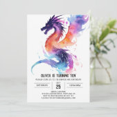 Little Dragon Dreams Verjaardag Kaart (Staand voorkant)