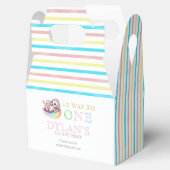 Little Dragon Halfway to One Pink 6 maanden Verjaa Bedankdoosjes (Geopend)