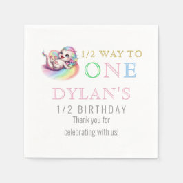 Little Dragon Halfway to One Pink 6 maanden Verjaa Servet