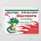 Little Dragon Invitation Kaart (Voorkant)