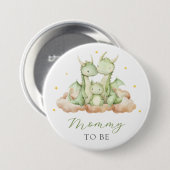 Little Dragon Mommy to Be Ronde Button 7,6 Cm (Voorkant /achterkant)