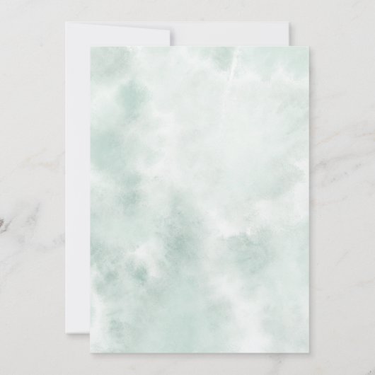 Little Dragon staat op het punt om Baby shower uit Kaart (Achterkant)