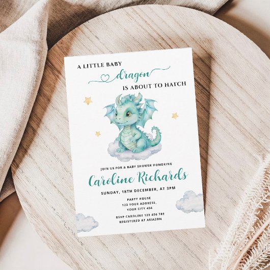 Little Dragon staat op het punt om Baby shower uit Kaart