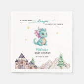 Little Dragon staat op het punt om Baby shower uit Servet (Voorkant)