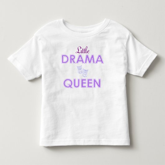 Little Drama Queen Kinder Shirts (Voorkant)