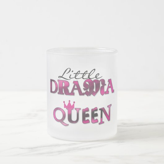 Little Drama Queen T-shirts en Gifts Matglas Koffiemok (Center)