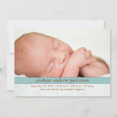 Little Dream Two Photo Modern Birth Announounement Aankondiging (Achterkant)