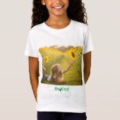 Little Dreamer in the Sunflowers T-Shirt (Voorkant)