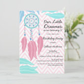 Little Dreamer Quote Dreamcatcher Verjaardagsfeest Kaart (Staand voorkant)