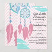 Little Dreamer Quote Dreamcatcher Verjaardagsfeest Kaart (Voorkant / Achterkant)