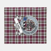 Little Dress Clan Badge Tartan Pset Fleece Deken (Voorkant (Horizontaal))