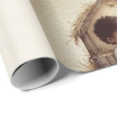 Little Drummer Boy Black Nativity Wrapping Paper 2 Cadeaupapier (Rol Hoek)