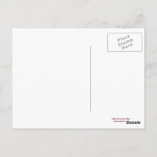 Little Drummer Boy Briefkaart (Achterkant)