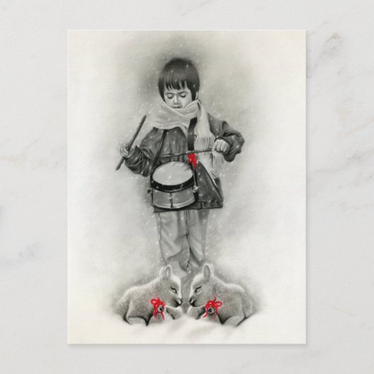 Little Drummer Boy Briefkaart (Voorkant)