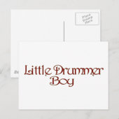 Little Drummer Boy Briefkaart (Voorkant / Achterkant)