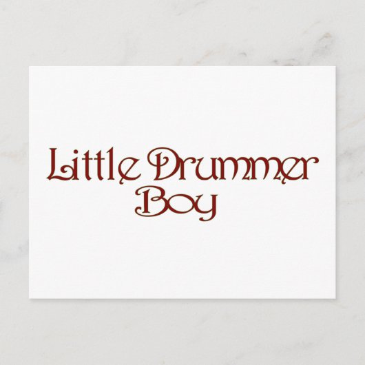 Little Drummer Boy Briefkaart (Voorkant)