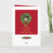 Little Drummer Boy Christmas Kaart (Achterkant)