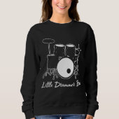 Little Drummer Boy Drummer Drum set Music Trui (Voorkant)