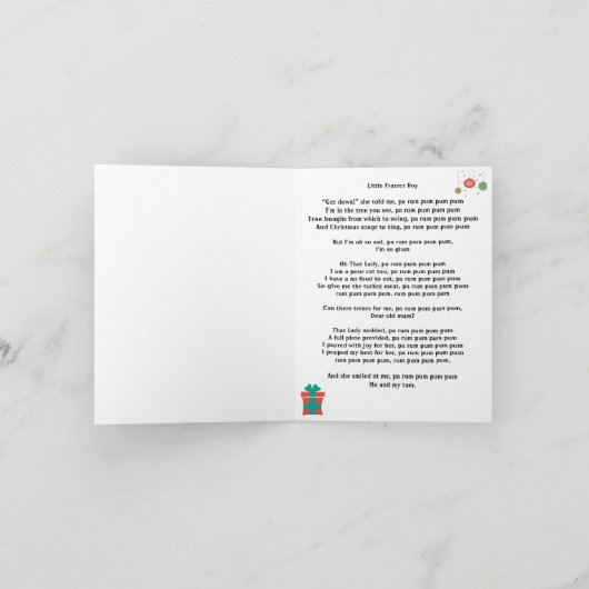 Little Drummer Boy is een Kaart van Cat Christmas (Binnen)