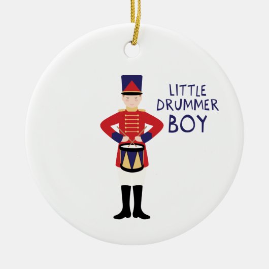 Little Drummer Boy Keramisch Ornament (Voorkant)