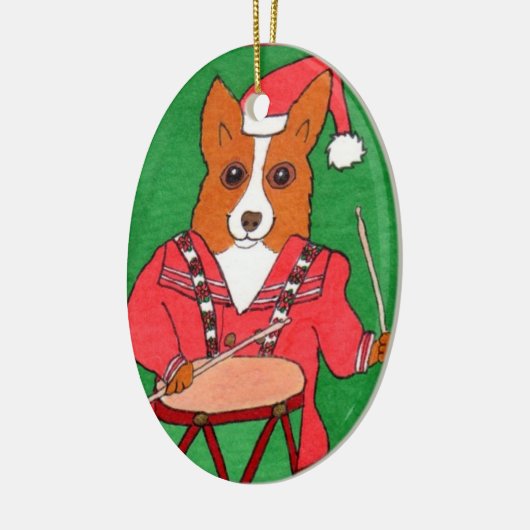 Little Drummer Boy Keramisch Ornament (Links)