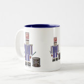 LIttle Drummer Boy Tweekleurige Koffiemok (Voorkant links)