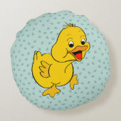 "Little Duck" Baby Pillow Rond Kussen (Achterkant)