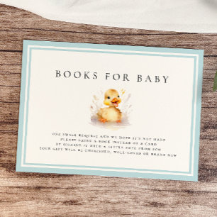 Little Duck Baby shower Boeken voor Baby Kaart