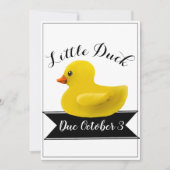 Little Duck Baby shower Invitation Kaart (Voorkant)