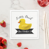 Little Duck Baby shower Invitation Servet (Insitu)