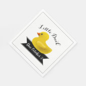 Little Duck Baby shower Invitation Servet (Hoek)