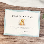 Little Duck Baby shower Luier Raffle Ticket