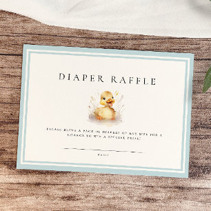 Little Duck Baby shower Luier Raffle Ticket