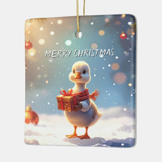 Little Duck Christmas Holiday Ornament (Links)