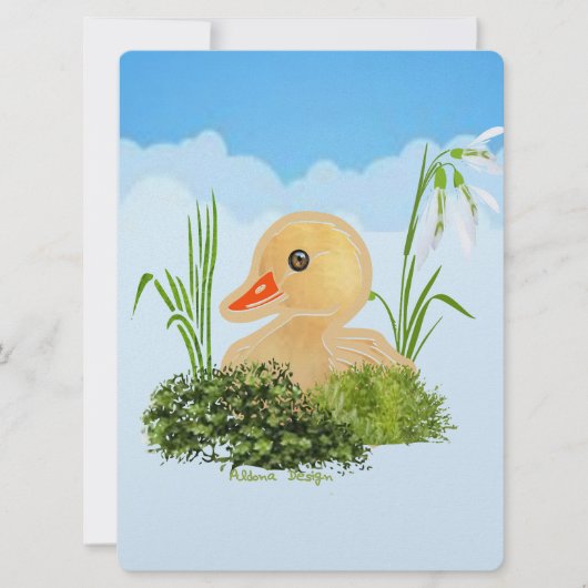 Little Duck Feestdagenkaart (Voorkant)
