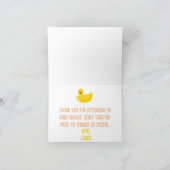 Little Duck Hatching Soon Baby shower Bedankt (Binnen)