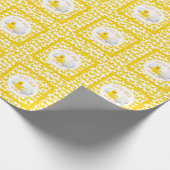 Little Duck Hatching Soon Baby shower Cadeaupapier (Hoek)