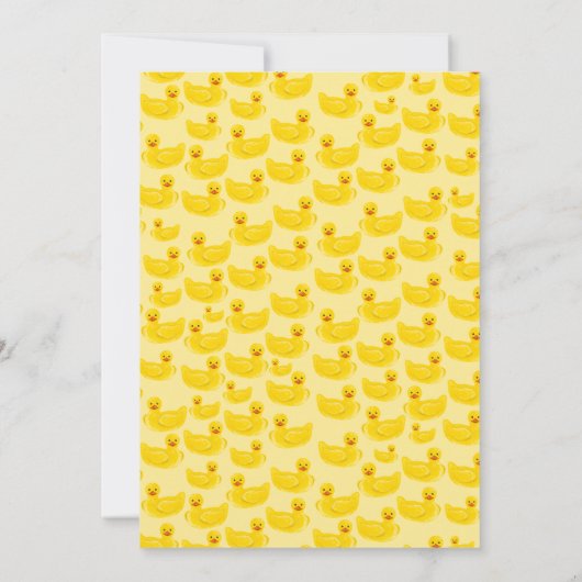 Little Duck Hatching Soon Baby shower Invitation Kaart (Achterkant)