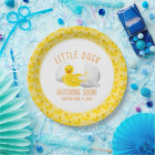 Little Duck Hatching Soon Baby shower Invitation Papieren Bordje (Feest)