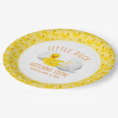 Little Duck Hatching Soon Baby shower Invitation Papieren Bordje (Gekanteld)
