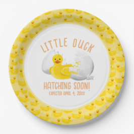 Little Duck Hatching Soon Baby shower Invitation Papieren Bordje