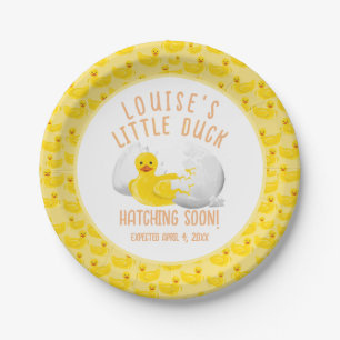 Little Duck Hatching Soon Baby shower Invitation Papieren Bordje